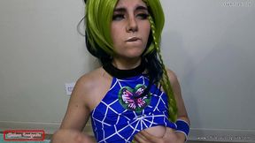 jolyne cujoh esta muy caliente, se masturba en prision y es pillada por los guardias - cosplay - jojos bizarre
