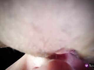 POV Closeup Licking Creamy Pussy and Clit.Real Pulsating Squirt Orgasm