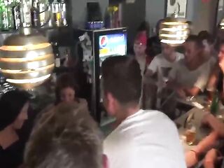 Impure minded gals went to a local bar and had sex with random boyz, until they came