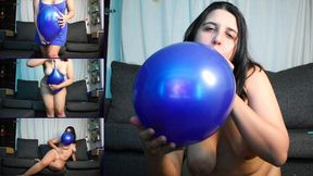 Blue balloon relaxing session - Bunny Looner