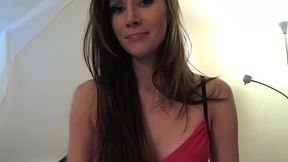 Sexy Brunette Puts on a Fun Fashion Show