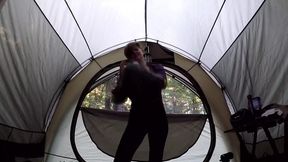 Campers get DP-ed in the woods, then swallow a creampie like good little groupies