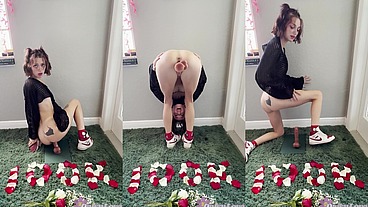 Celebrating 100K By Fucking Myself w My Dildo