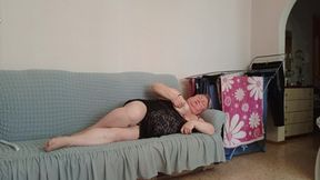Mother-in-law Likes to Show off Her Assets in Front of the Camera