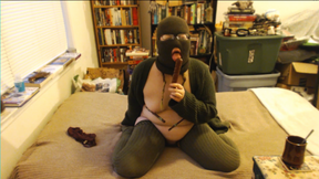 Cozy Masked Masturbation and Tea