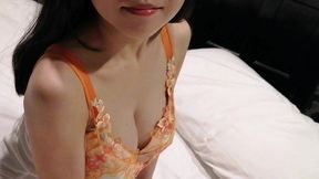 home made amateur video: big breasted girl in vivid colored lingerie gives handjob and blowjob and then rides guy to squeeze out all the cum.