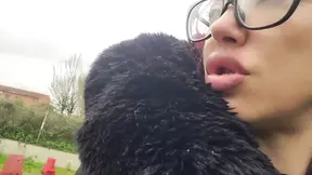 Huge Burps From the Sensual Lips of Lavinia Outdoor