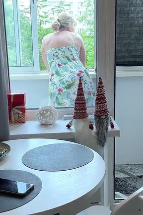 Invited for Coffee, Surprised with a Hot Neighbor Blowjob