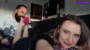 Nerdy Gamer Girl Lilith First time Foot Worship & Tickling