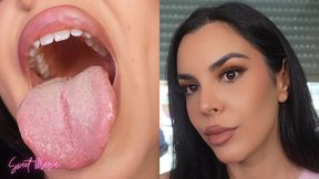 Drinking soda, burping and showing off my mouth | Sweet Maria
