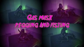 Gas Mask Pegging and Fisting 4K HDR10 with Mistress Patricia - Strapon Double Anal Fisting Oxballs Pig Hole