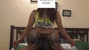 Indian Girl Face Riding - AC Guy Punished Under Ass 1