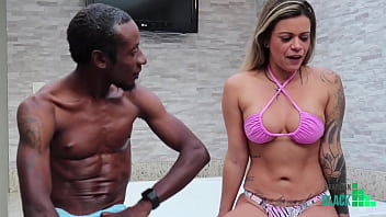 Blonde mature pleasures ass&#x1F351; for gifted black man