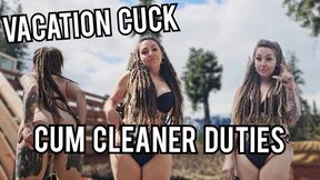 Vacation cuck: cum cleaner duty MP4