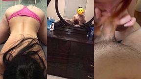 sexy petite latina bien putona con boca mamalona hace un video porno amateur latino culeando rico se traga la verga de su mejor amigo hasta el fondo y le chupa toda la leche. mama puta! (montaje pov)