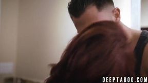 Petite redhead Lola Fae takes a hard anal pounding & gets a creamy surprise