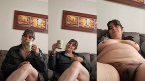 step mom seduces son s friend and shows her pussy and more, he likes it