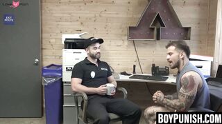 BoyPunish.com - Keith Foxxx double dicks with officer and dad