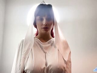 the BLASPHEMOUS BREASTY Madonna wishes coarse sex and cum on breasts