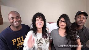 Raw lustful milfs' crotches gape as thick cocks ravage their Latina holes, mercilessly pounded