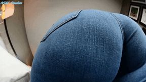 Nixlynka catches peeper! Shrinks him and makes him worship her GIANT JEAN ASS!! - MP4