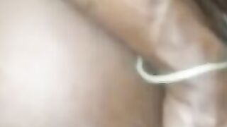 Gigantic ebony butt creaming on my cock