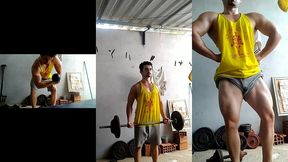 saymonfitness no treino que enche suas bolas de leite