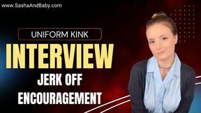 Job Interview Jerk Off Encouragement Office Roleplay - Uniform Kink - Masturbation Encouragement -