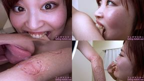 Ayaka- Biting by Japanese cute girl part2 bite-155-3 - wmv 1080p