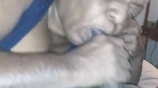 Blowing My Hubbys Cock Close Up Inside The Dark
