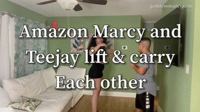 Amazon Marcy and Teejay lift & carry each other