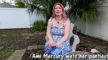 Ami Mercury pissing her panties omorashi