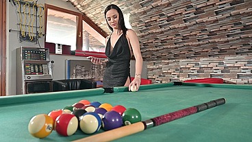 Naughty Babe Lucy Mendez Takes A DP Pounding During Pool Game GP3250