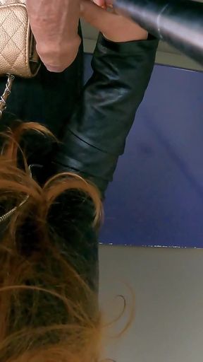 Dick Flashing and Blowjob in Subway