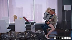 Nympho Secretary Lexi Lore Takes it Anal