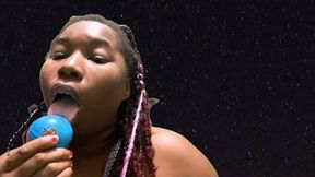 Giantess Licks and Sucks Tiny World 4k smaller