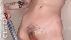 Petite Goth Slut Takes A Steamy Shower