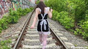 Adorable hot girl came over for a fucking session