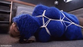 Ophelia and the fuzzy blue sweater
