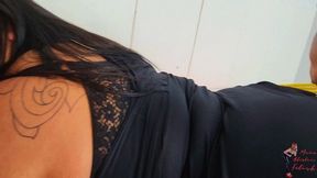 Farting bbw, part 1, by BBW Turbinada and Slave, (cam by Manu) FULL HD