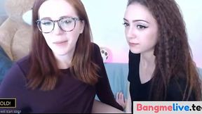 Webcam Lesbians Smoke and Lick Each Other's Pussies