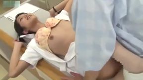 Naughty Nurse&#039;s Unbridled Blowjob Spree in Hospital Corridors