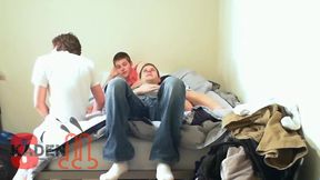 Fellatios In Dormitory Bedroom (Part 1)