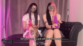 PL: Jerk off instructions from your mean sisters