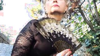 MATURE4K. Posh older woman with grey hair craves servants penis