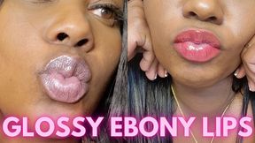 Glossy Lips Bundle ft Queen Ava - A lipstick fetish scene featuring: red lipstick, full lips, ebony lips, jerk off instructions, masturbation encouragement and cum countdown - 720 MP4