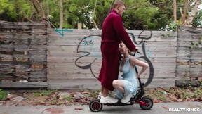 Blake Blossom cruisin' on the street and finds a hard cock