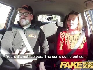 Fake Driving School Jealous learner wishes hard banging