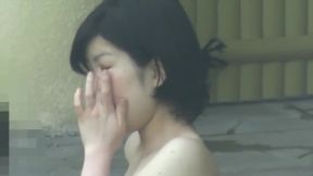 Soaking in Sin: Japanese Coed&#039;s Public Onsen Dip