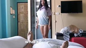 Raw Thai babe's tit-illating cum-drenched facial fantasy unfolds